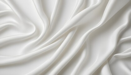 Obraz premium White silk fabric focused background