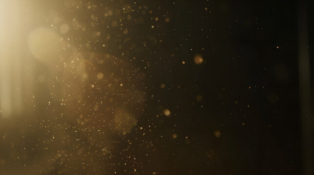 real dust particles floating in the air indoor with natural sun light