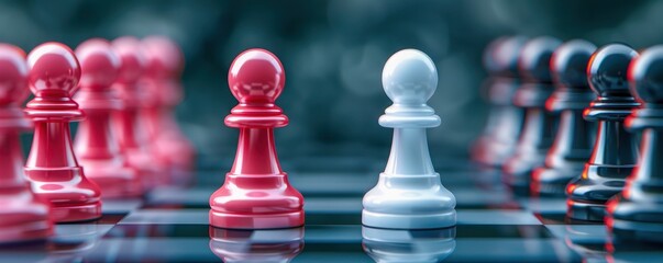 Chessboard Showdown A Duel of Equally Matched Opponents, Where Strategy and Intensity Collide in a Battle for Supremacy