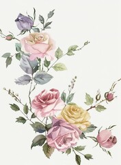 background with roses