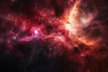 nebula birth captured in vivid detail swirling cosmic dust illuminated by newborn stars