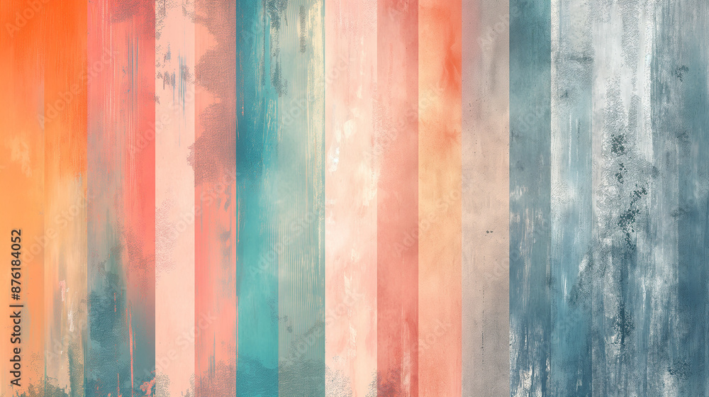 Poster abstract background showing a variety of paint colors and textures