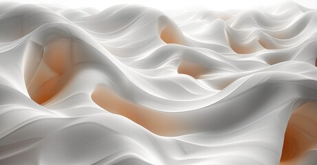 Warm Glow White 3D Background