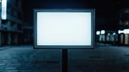 Fototapeta premium An innovative ad display technology features blank screens that use ambient magic to detect nearby viewers and fill with mesmerizing