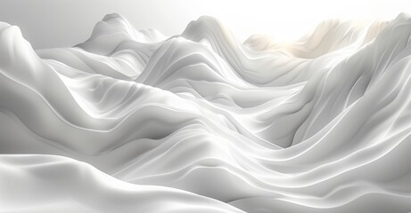 Soft White 3D Background