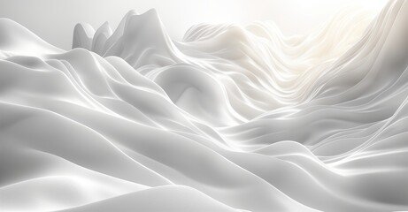Soft White 3D Background