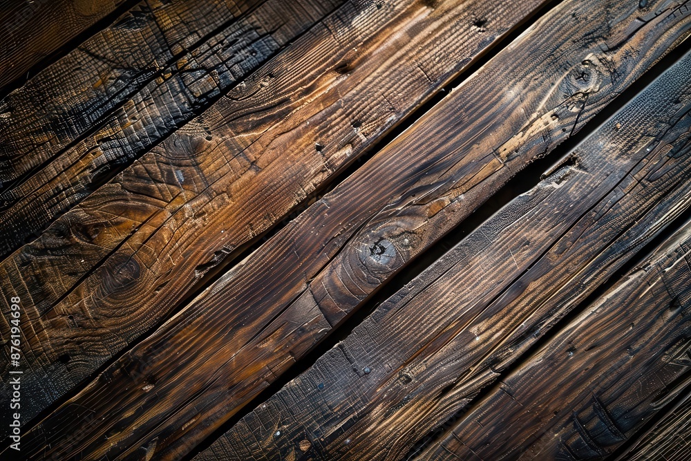 Aufkleber rich dark brown wooden surface with a weathered texture creating a rustic and timeless background fo