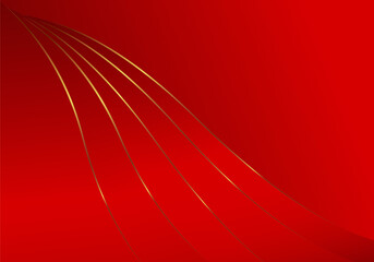 The red background with overlapping golden lines looks elegant and beautiful. For designing websites, logos, products online book cover