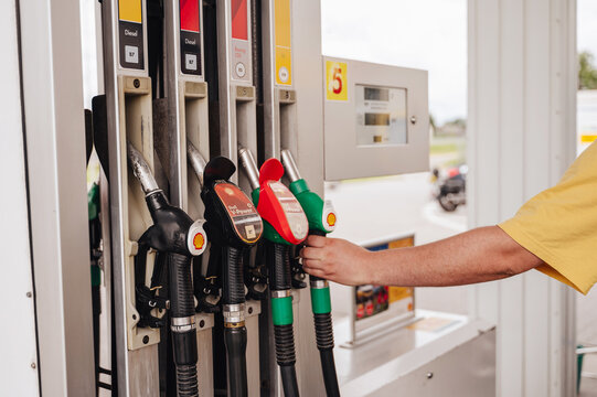 Shell petrol station in Poland on a cloudy day, Poland, June 2024