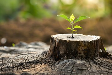 New Life from Old Tree Stump.