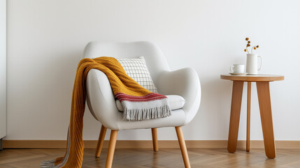 Modern vintage interior of living room
