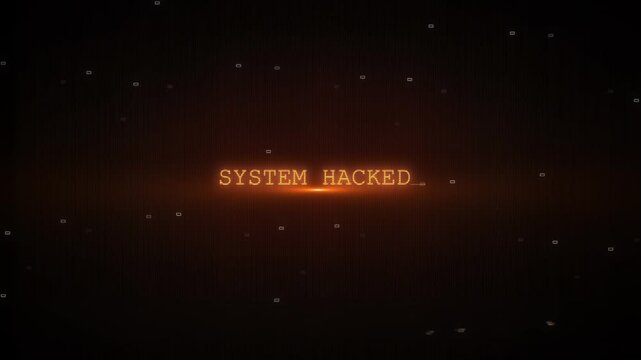 Warning system hacked alert System Error Security ,Hacking Alert. Cyber security System hack security breach computer warning message attack, cyber security, malware, crime. hacking attack.