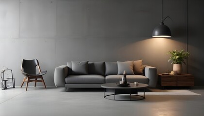 Obraz premium Frame mockup, ISO A paper size. Bedroom poster mockup. Modern interior design. Living room Interior mockup with house background. 3D render