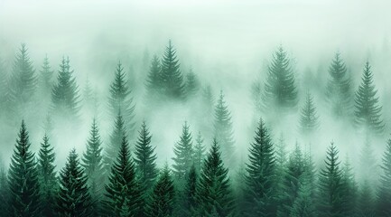 Obraz premium grass in the fog