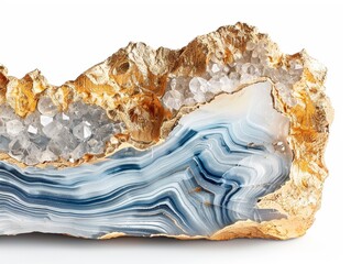 Mineral stone isolated on a white background