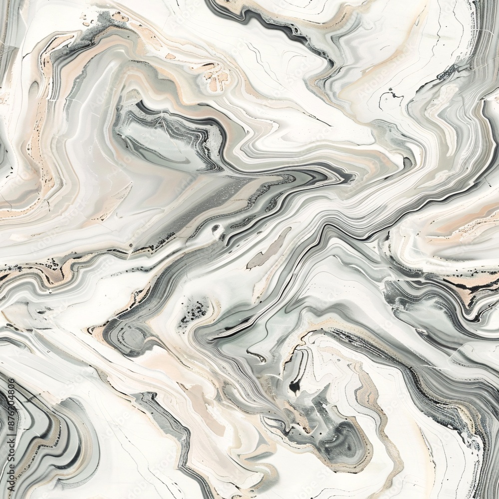 Poster Seamless marble design with subtle variations in color and texture, creating a harmonious and sophisticated pattern