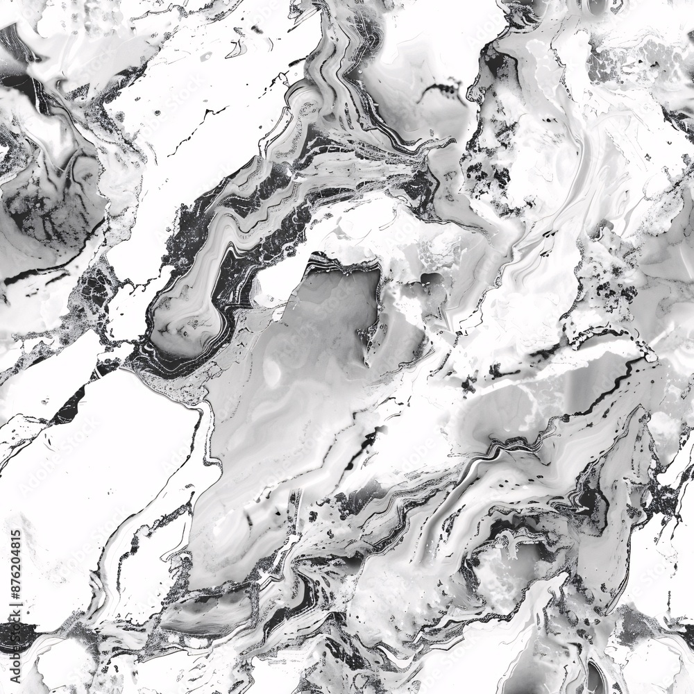 Poster realistic marble texture forming a seamless pattern, with intricate details and smooth transitions, 