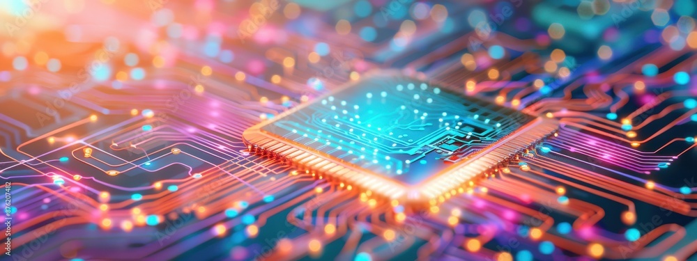 Poster combined innovation and wireless technology in smart devices, combined innovation wireless, advanced