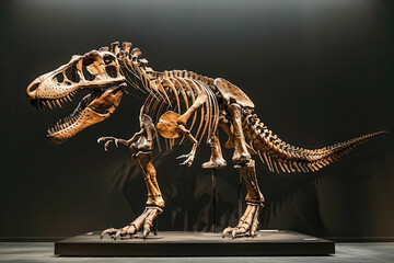 Fototapeta premium a fossilized dinosaur from the jurassic period