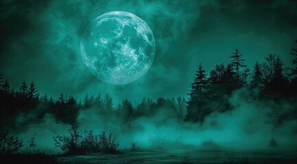 Fototapeta premium spooky halloween night