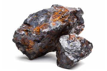 Mineral stone isolated on a white background