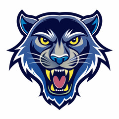 Aggressive Black Panther Logo – Minimalist and Dynamic Panther Icon for Professional Branding, Wildlife Conservation, Sports Teams, and Premium Fashion Labels with Bold and Powerful Design