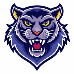 Aggressive Black Panther Logo – Minimalist and Dynamic Panther Icon for Professional Branding, Wildlife Conservation, Sports Teams, and Premium Fashion Labels with Bold and Powerful Design