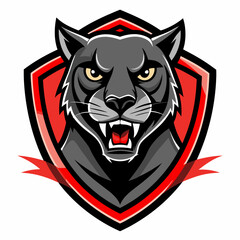 Aggressive Black Panther Logo &ndash; Minimalist and Dynamic Panther Icon for Professional Branding, Wildlife Conservation, Sports Teams, and Premium Fashion Labels with Bold and Powerful Design