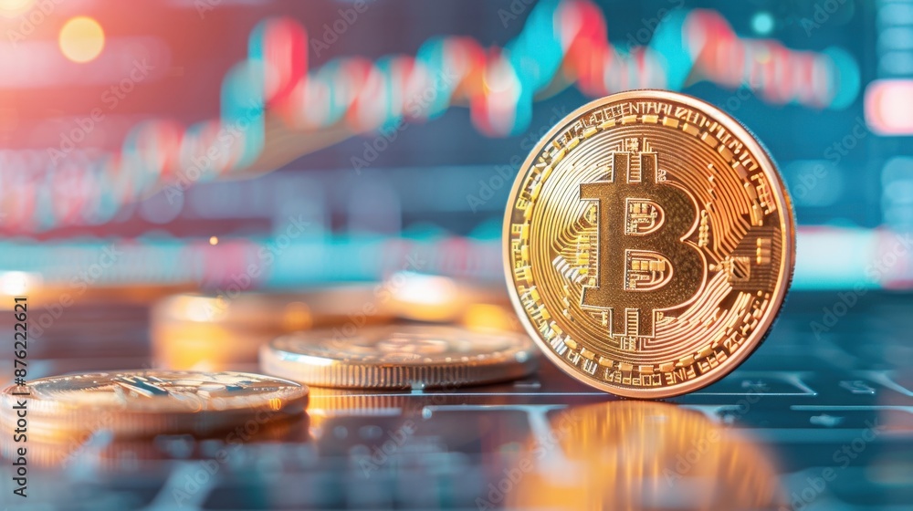 Poster cryptocurrency exchange platform with real-time trading, secure and fast.