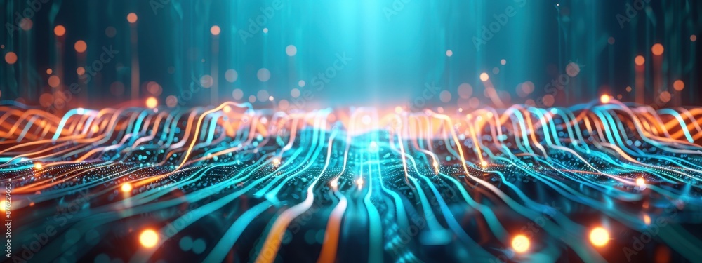 Poster cybersecurity, holographic aes proxy, futuristic encryption methods, dark tech background