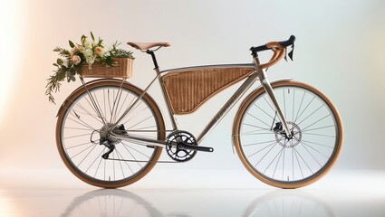 old bicycle on the wall