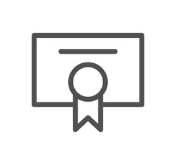 Document icon outline and linear vector.	
