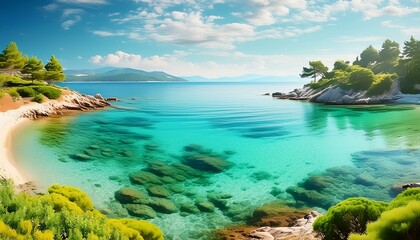 Fototapeta premium beach with turquoise water