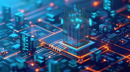 Obraz premium Decentralized exchange with secure transaction protocols, efficient and reliable.