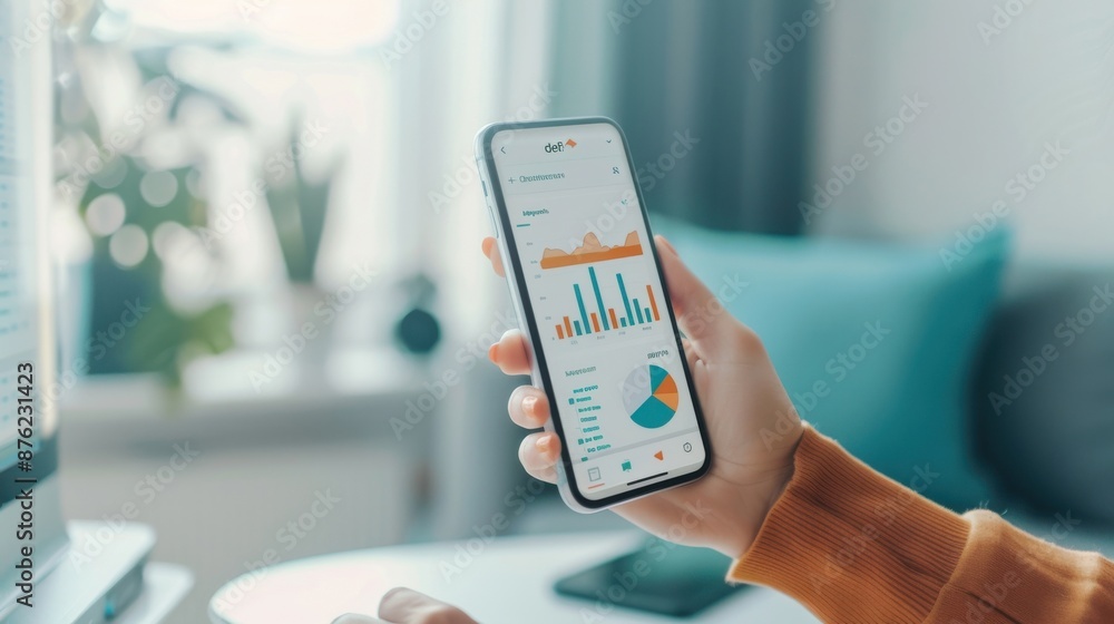 Poster defi app for mobile financial management, accessible and user-friendly.