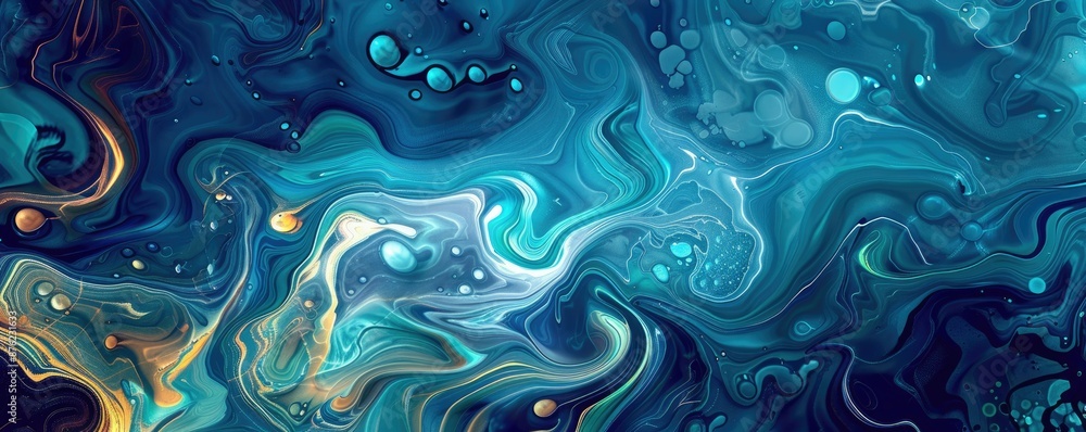Poster artistic composition with vibrant colors and modern geometric shapes, creating a dynamic and contemp