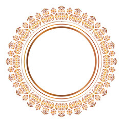 Gold Damask seamless pattern abstract EPS vector,Round ornament,Golden metallic border,floral damask ornament,floral circle embroidery,ethnic oriental traditional design for print,wallpaper,fabric