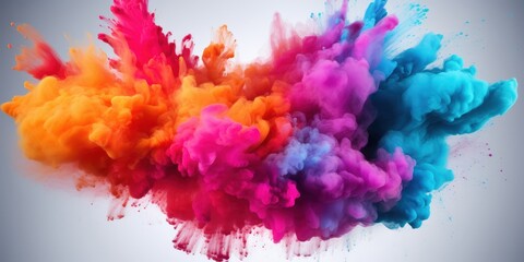 Colorful Abstract powder Explosion