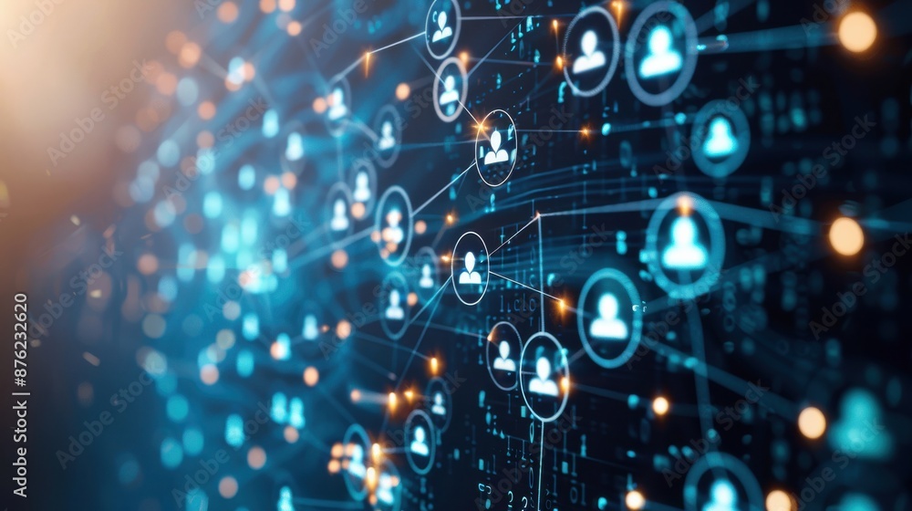 Poster digital communication platform with video, chat, and file sharing, comprehensive and connected.