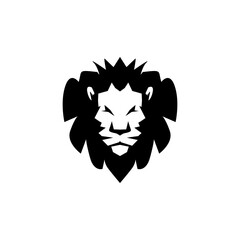 Lion logo vector illustration, emblem design.