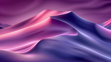Obraz premium Elegant Abstract Hills in Pink and Purple Hues