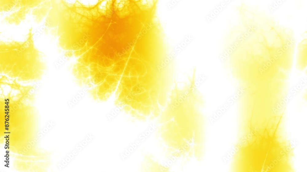 Fototapete Abstract looping 4k video. Seamless abstract wavy psychedelic background for loop playback. Fire energy moving texture