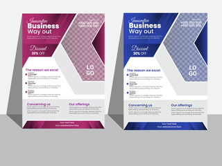 modern business flyer design template