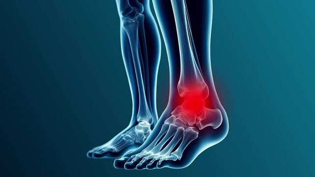 Ankle Joint Arthritis Pain Animation