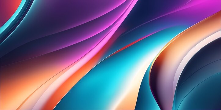 Sleek Abstract Imagery with Purple and Blue Overtones