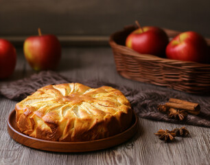homemade apple pie for dessert