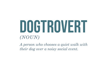 Dogtrovert, Dog quote SVG Typography T shirt Design