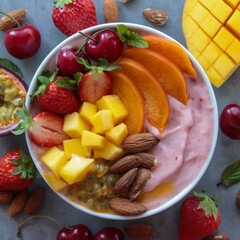 strawberry smoothie bowl