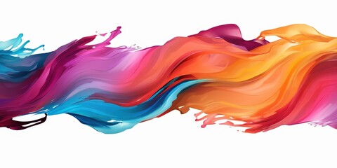 Abstract Colorful Liquid Swirl