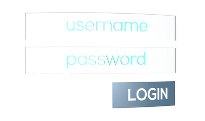 Login Form Digital Interface